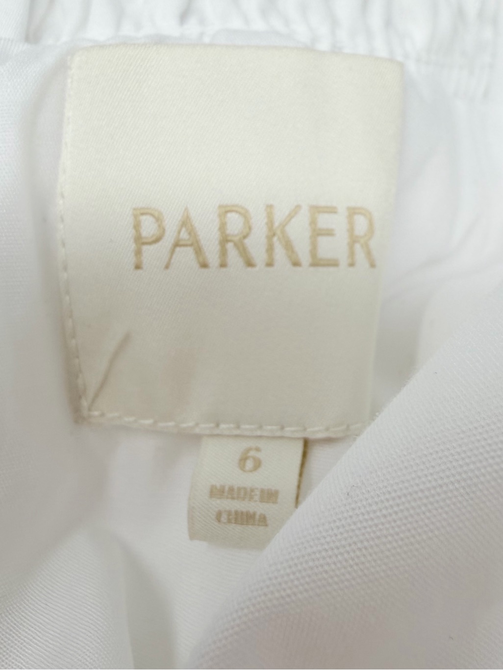 Parker Nwt The Brynn Halter Dress Embroidered Eyelet Cotton Lucent White Size 6 — image 7 of 8